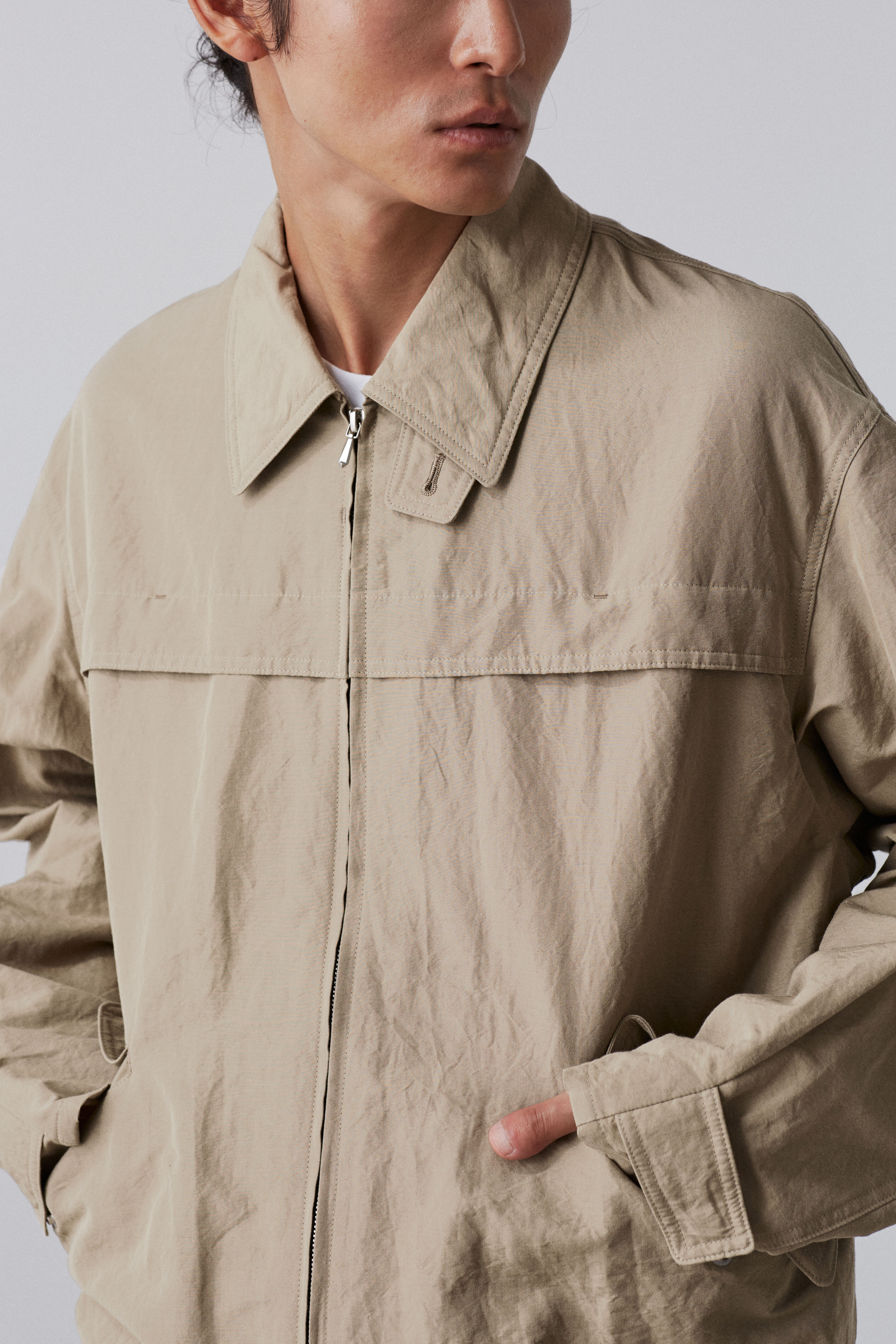 YLEVE 「YLEVE / RAMIE COTTON WEATHER BLOUSON UNISEX」|ブルゾン・スタジャン|