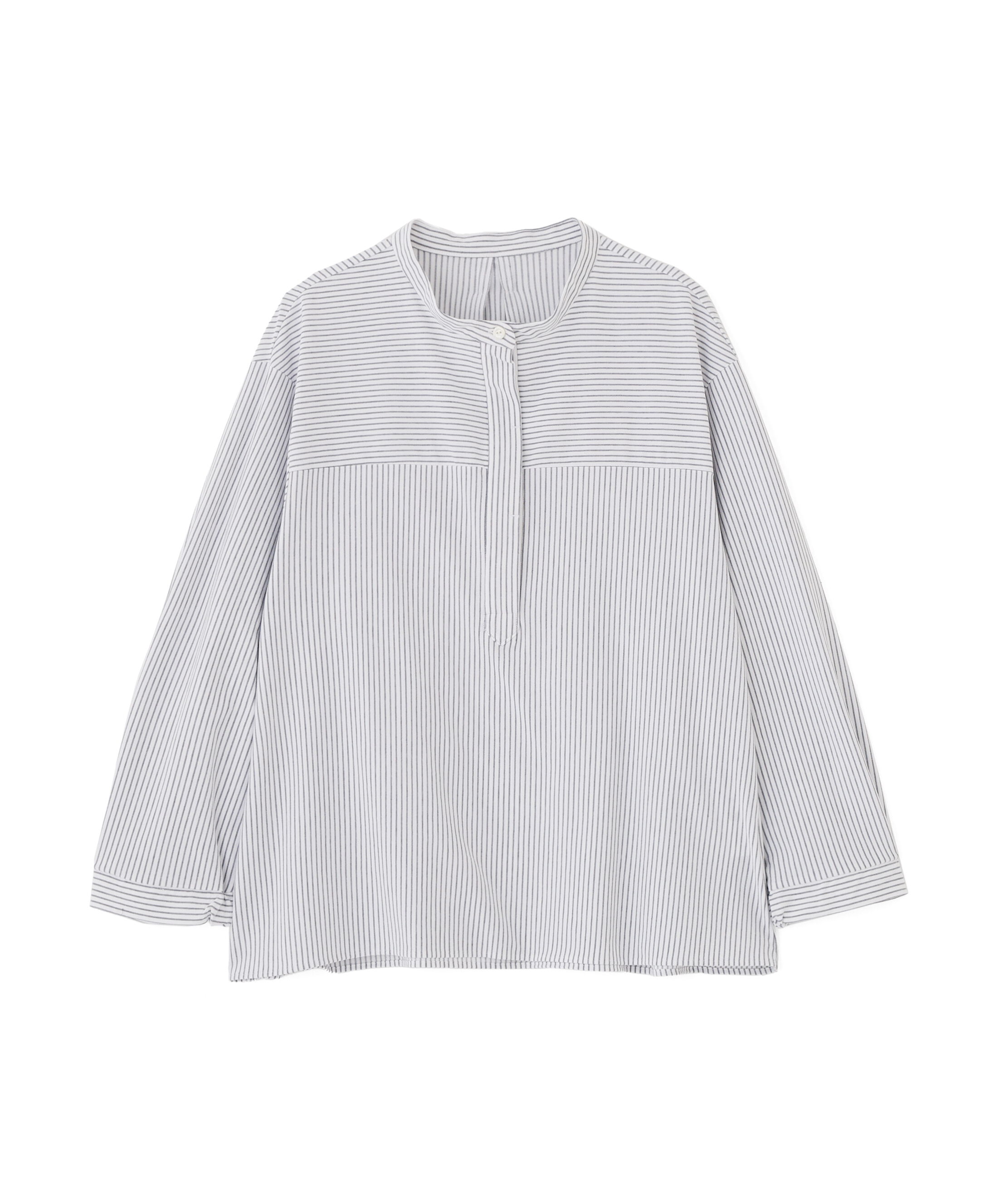  「◆《ウォッシャブル》鹿の子ジャージーバンドカラープルオーバー」|Tシャツ・カットソー|