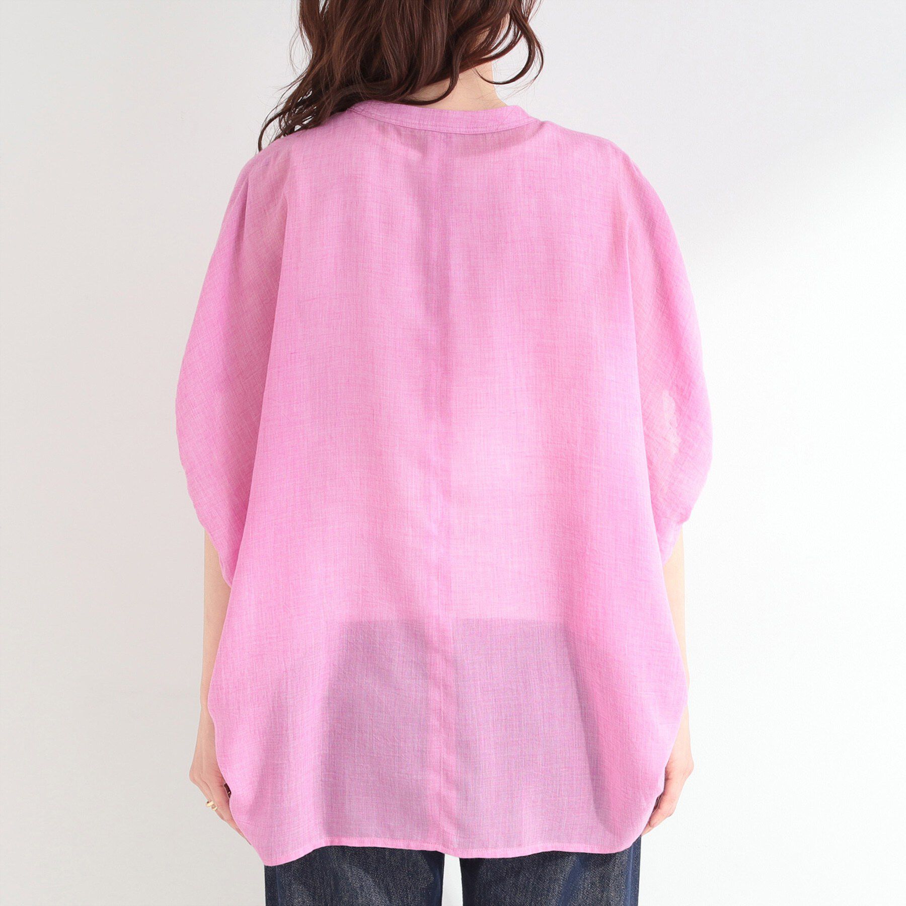 SHOO･LA･RUE「【体型カバー】バルーン風ゆるシャツブラウス」|シャツ・ブラウス|