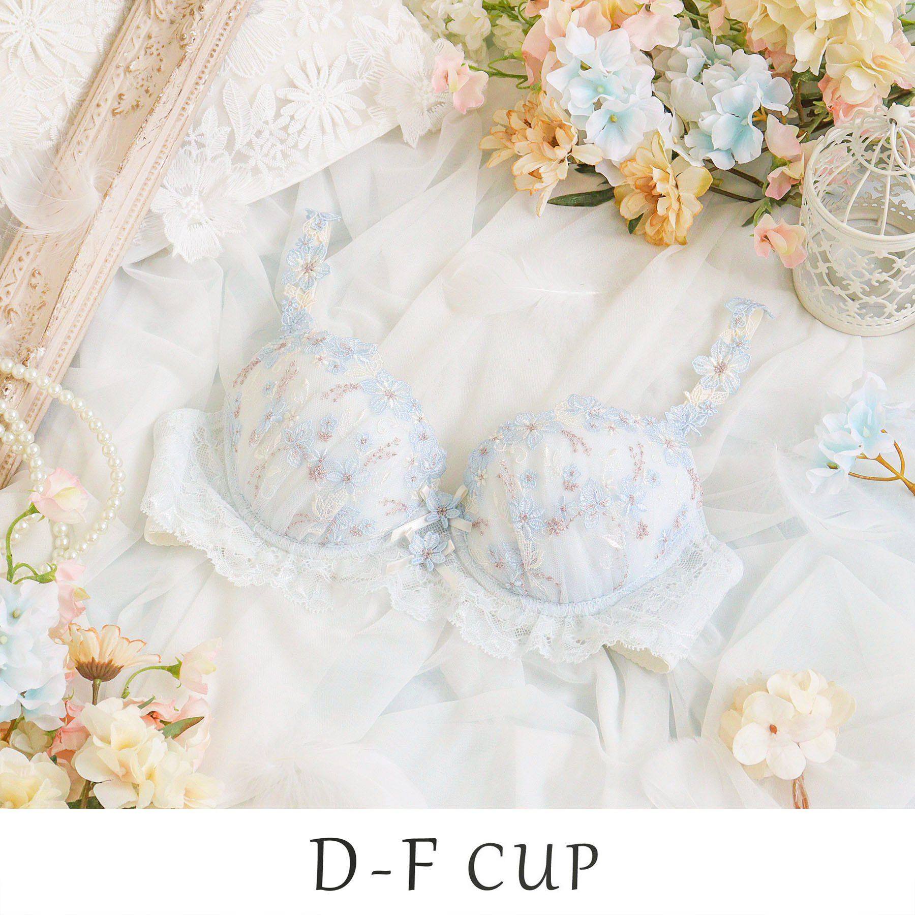Risa Magli「フェナ ブラジャー (D-F) ＜Sweet Rich（スウィートリッチ）＞」|インナー|サックスブルー(09