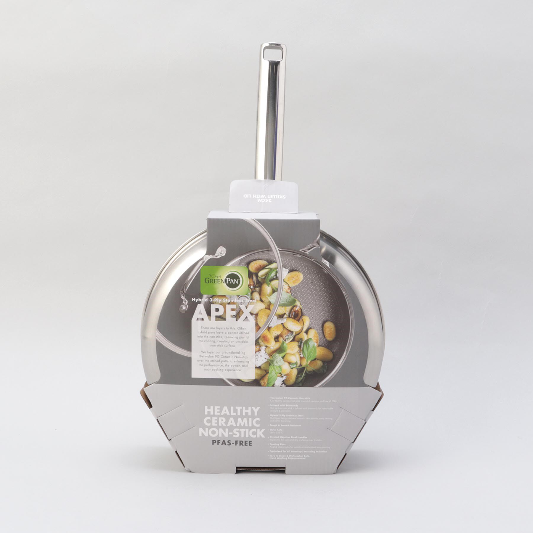 212 KITCHEN STORE「エーペックス 深型フライパン 24cm ガラス蓋付き ＜GreenPan  グリーンパン＞」|食器・キッチングッズ|