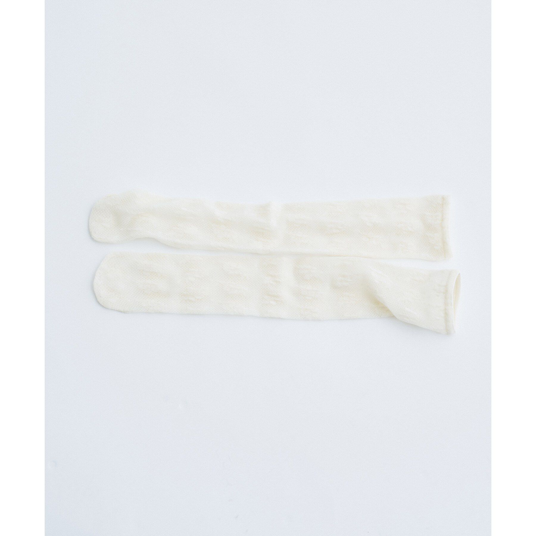 CODE A「piedi nudi｜LACE TUBE」|ソックス|アイボリー(004)