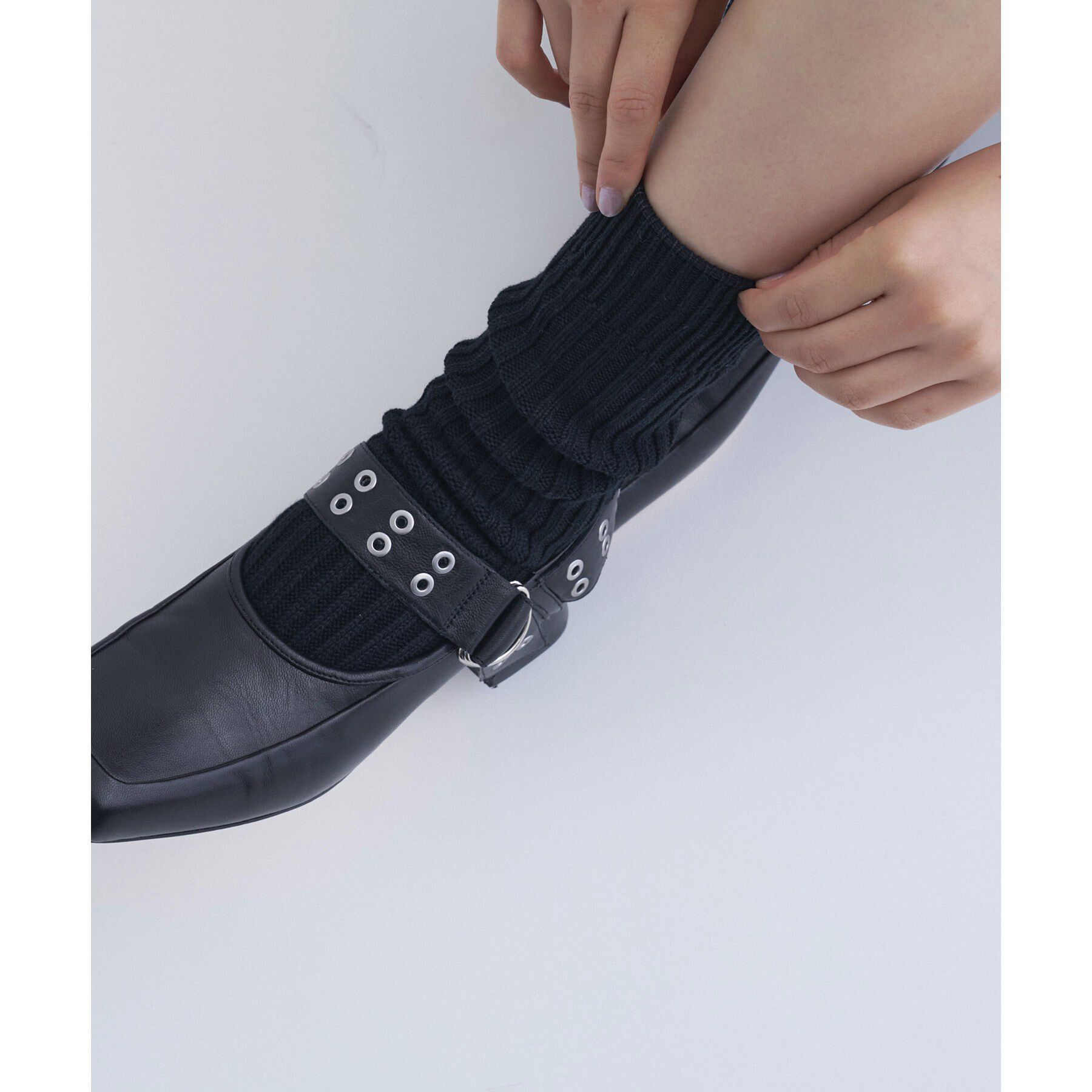 CODE A「piedi nudi｜VOLUME COTTON RIB」|ソックス|
