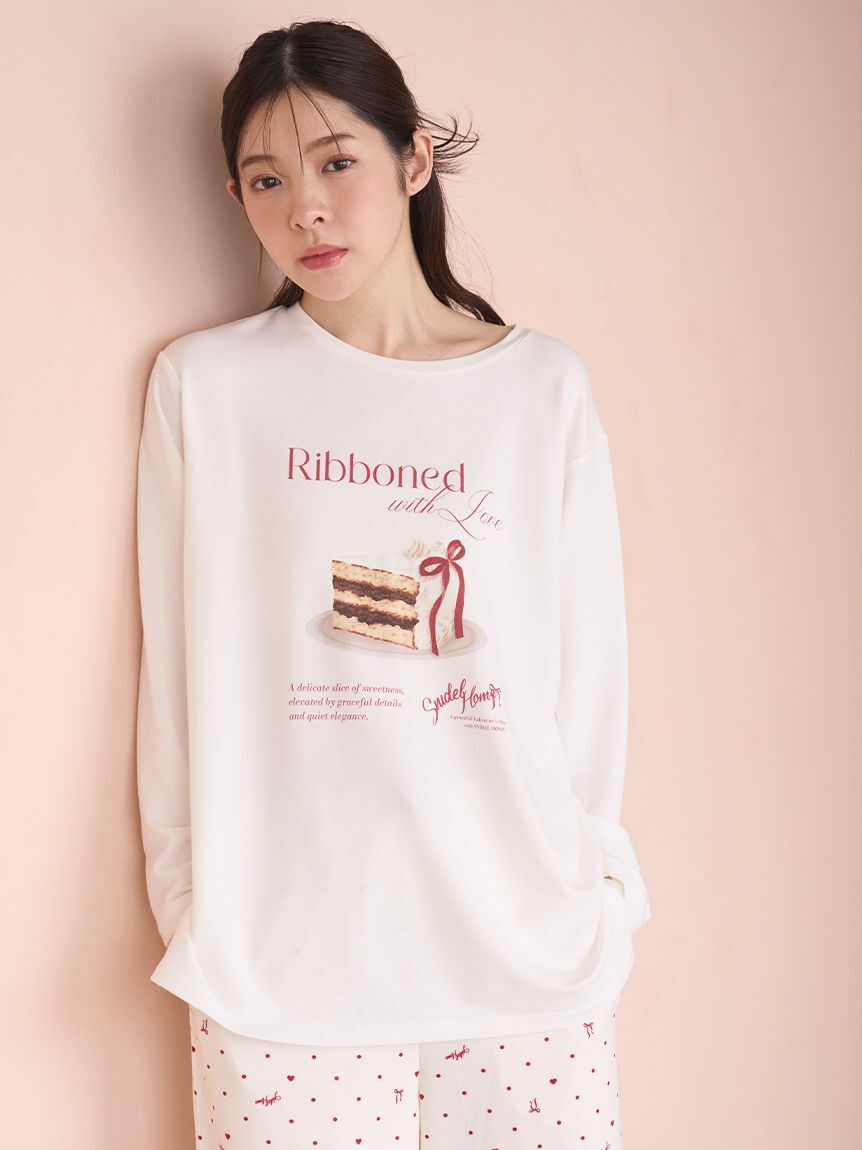 SNIDEL HOME「ケーキモチーフロングTシャツ」|ルームウェア|