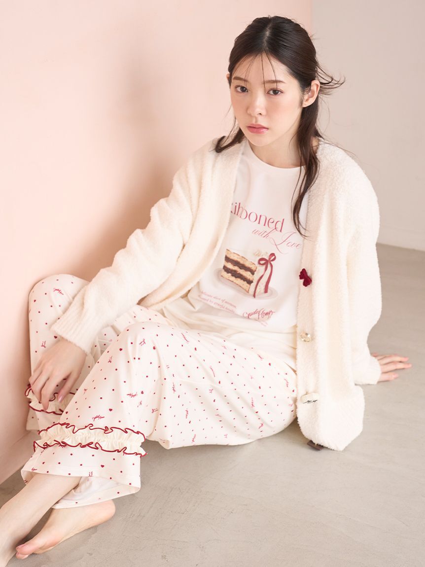 SNIDEL HOME「ケーキモチーフロングTシャツ」|ルームウェア|
