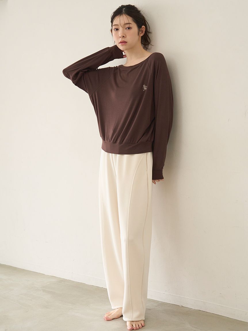 SNIDEL HOME「ワンポイントルーズカットソー」|ルームウェア|