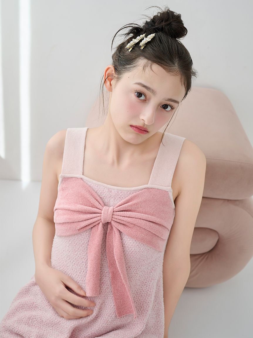 SNIDEL HOME「リボンツイードショートパンツ」|ルームウェア|