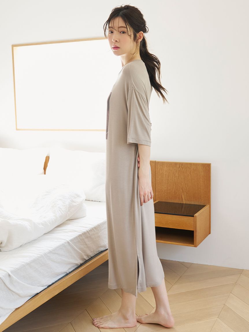 SNIDEL HOME「【接触冷感】ネコＴシャツワンピース」|ルームウェア|