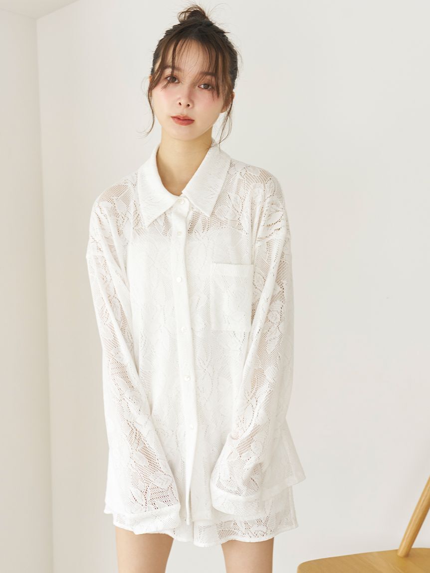 SNIDEL HOME「カーテンレースショートパンツ」|ルームウェア|