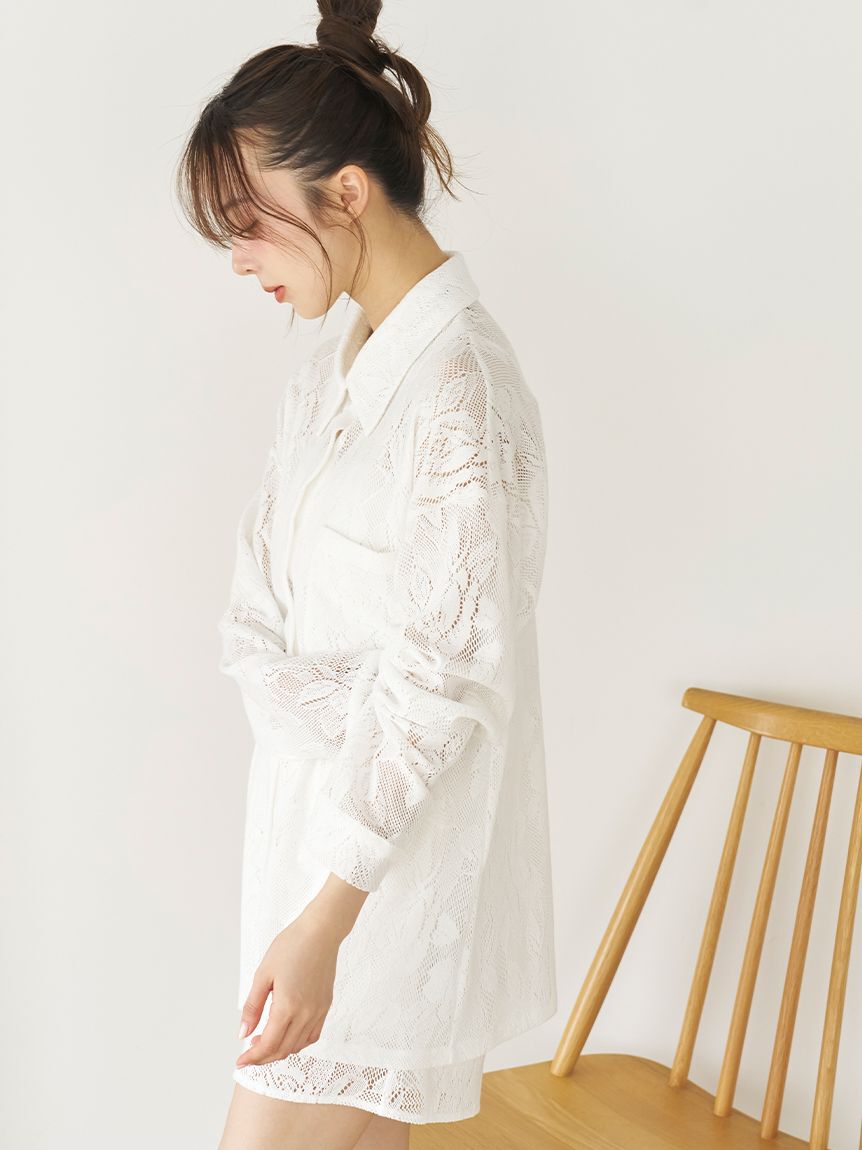 SNIDEL HOME「カーテンレースショートパンツ」|ルームウェア|