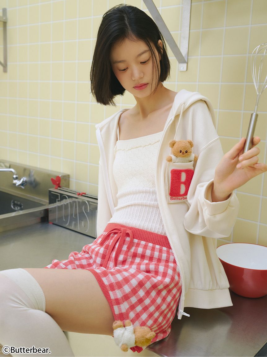 SNIDEL HOME「【BUTTERBEAR】ニットショートパンツ」|ルームウェア|