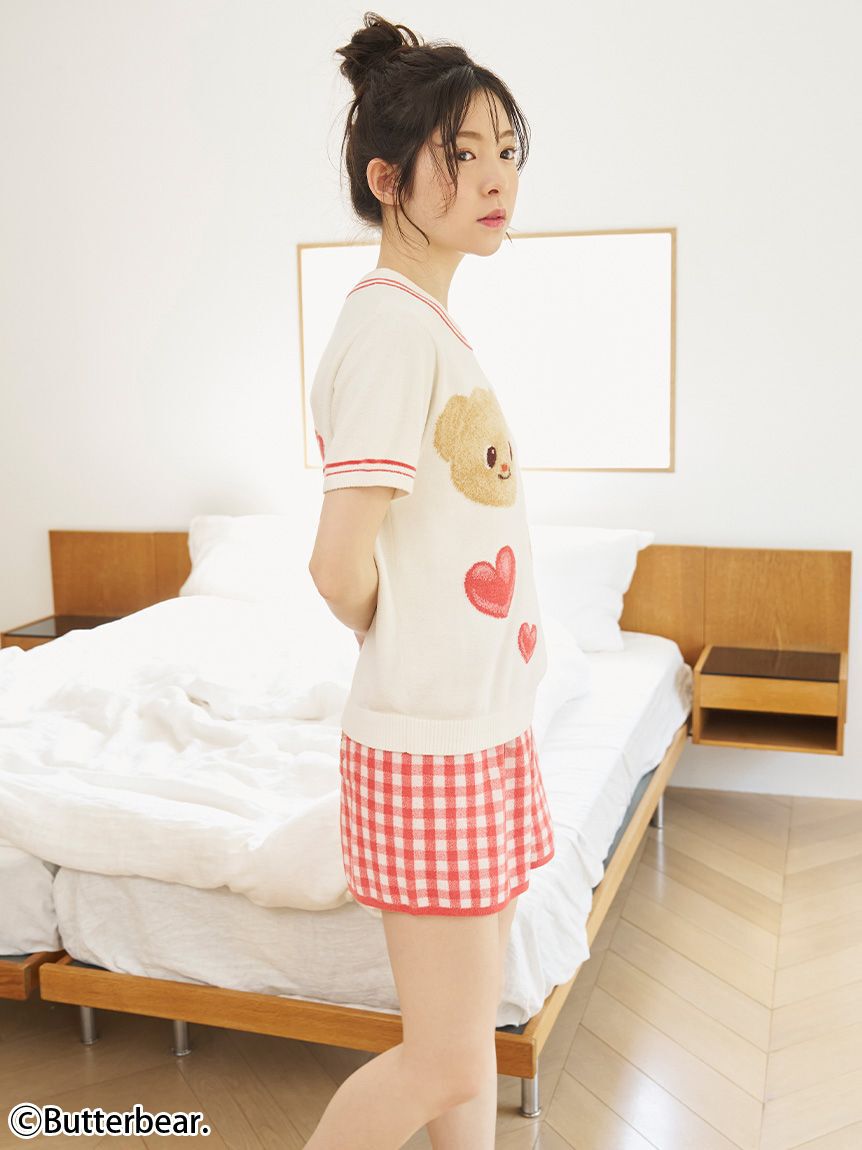 SNIDEL HOME「【BUTTERBEAR】ニットショートパンツ」|ルームウェア|