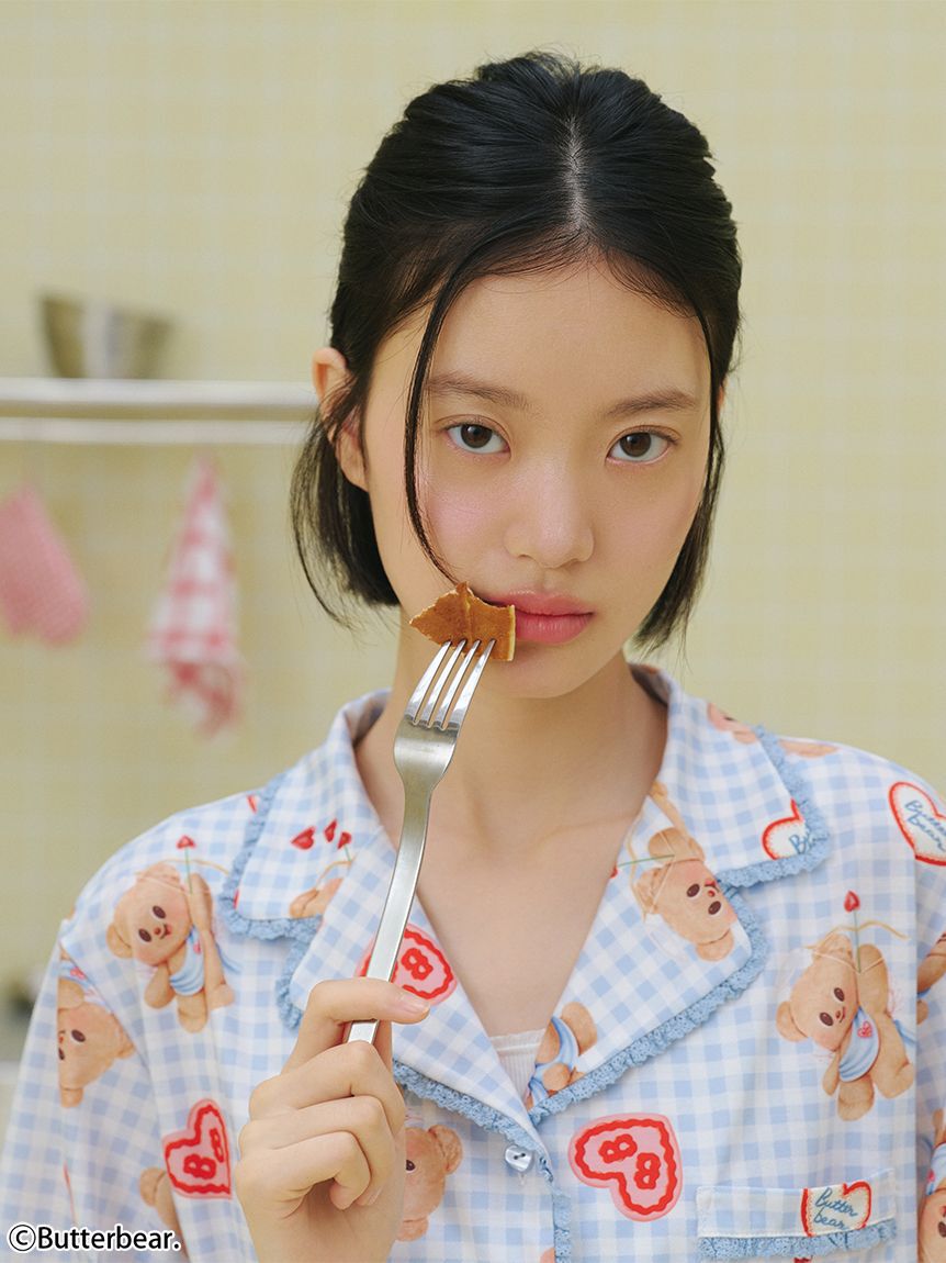 SNIDEL HOME「【WEB限定】【セット商品】【BUTTERBEAR】開襟シャツ＆カットロングパンツSET」|ルームウェア|