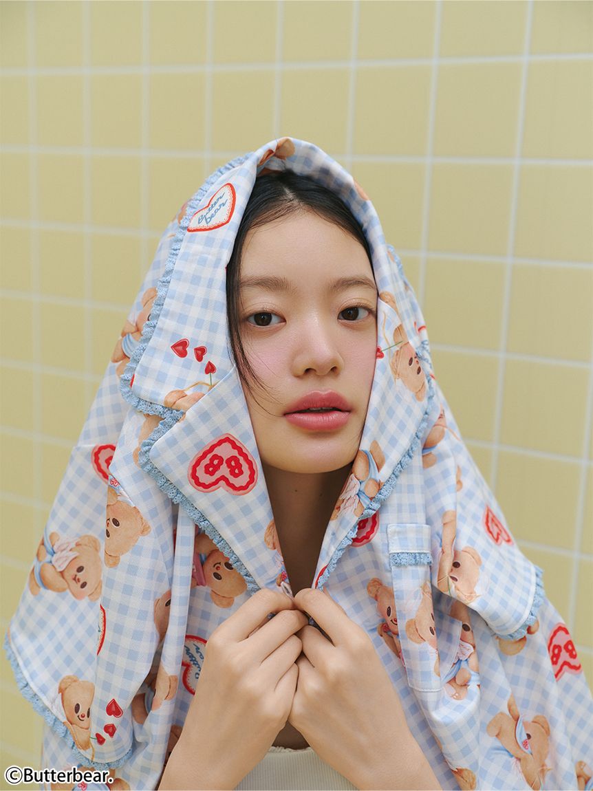 SNIDEL HOME「【WEB限定】【セット商品】【BUTTERBEAR】開襟シャツ＆カットロングパンツSET」|ルームウェア|