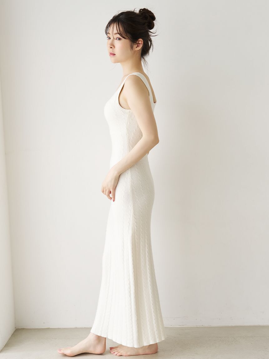 SNIDEL HOME「【Creamy】ケーブルニットワンピース」|ルームウェア|