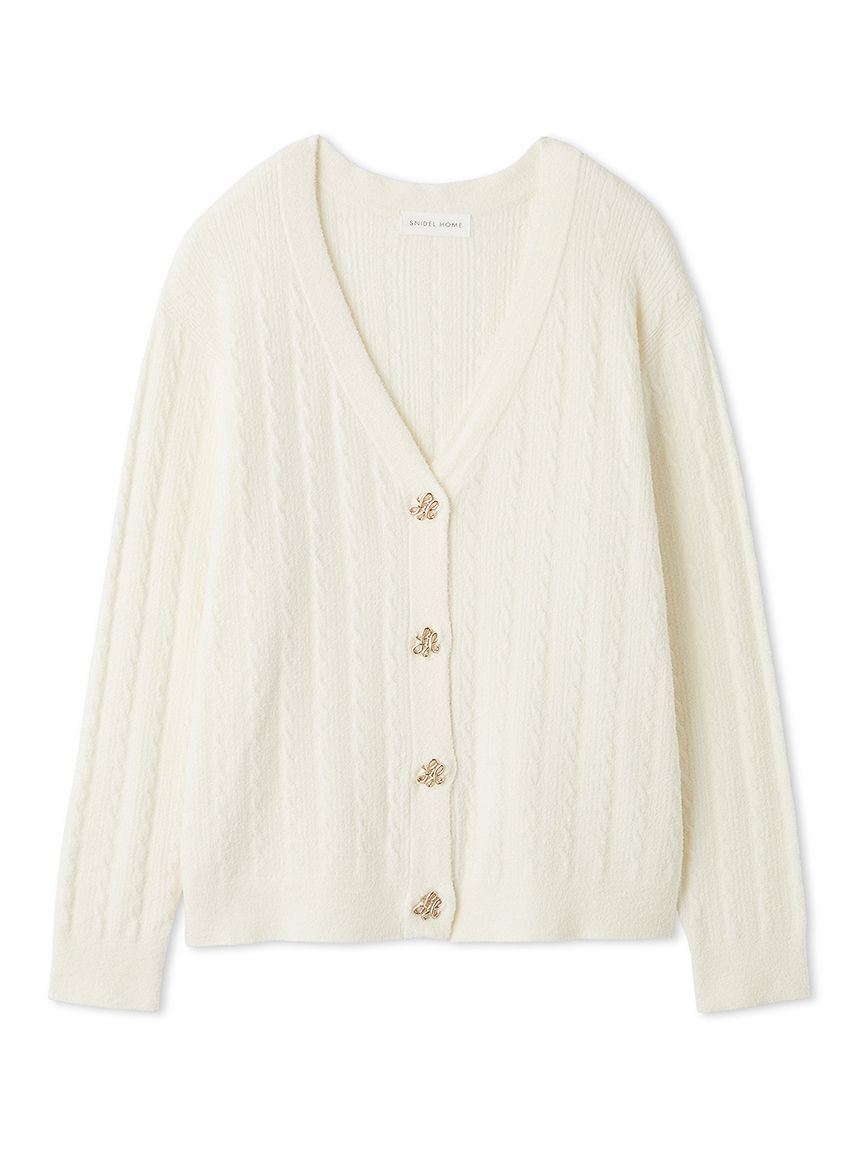 SNIDEL HOME「【Creamy】エンブレムボタンニットカーディガン」|ルームウェア|