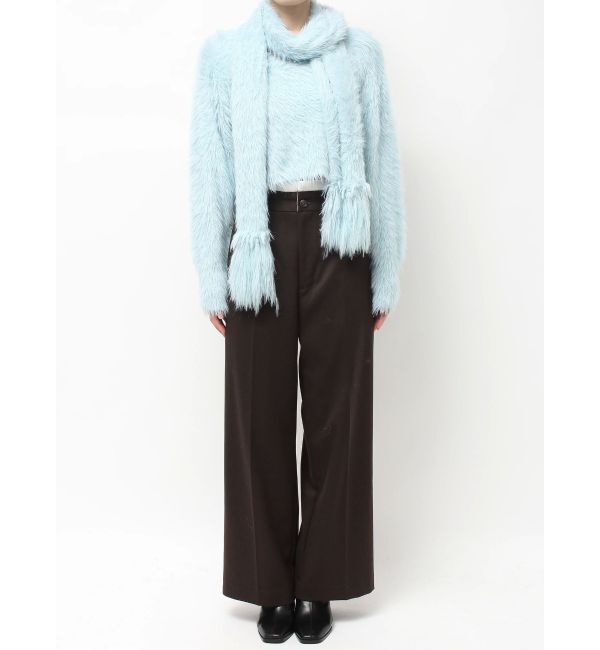 MERCURYDUO「ロングシャギーマフラーセットニット」|ニット・セーター|