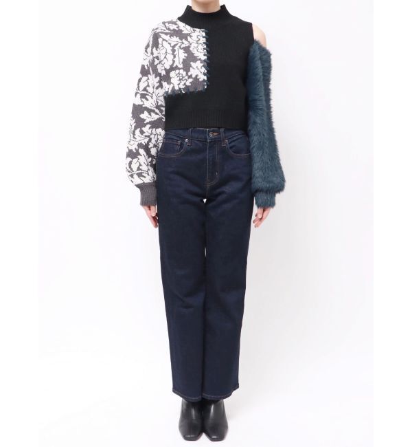 MURUA「ショルダーフラワーシャギーニット」|ニット・セーター|