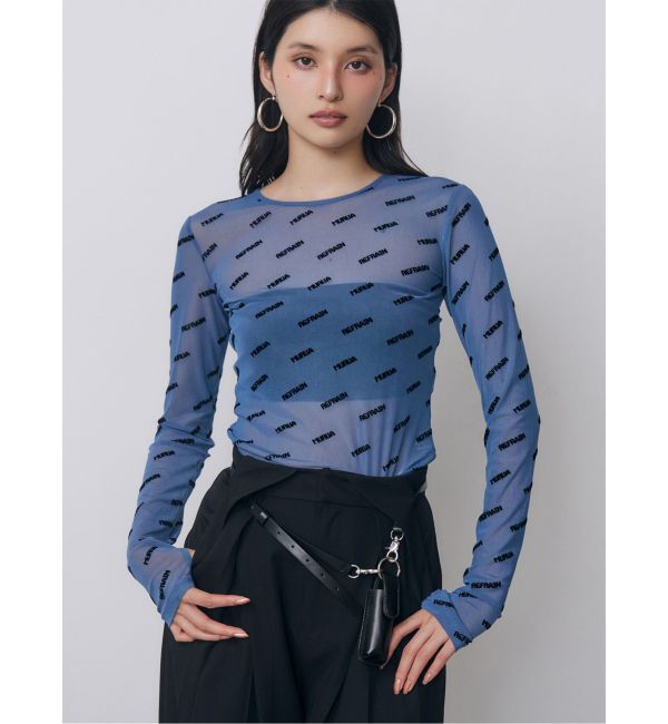 MURUA「デジタルロゴシアートップス」|Tシャツ・カットソー|ブルー