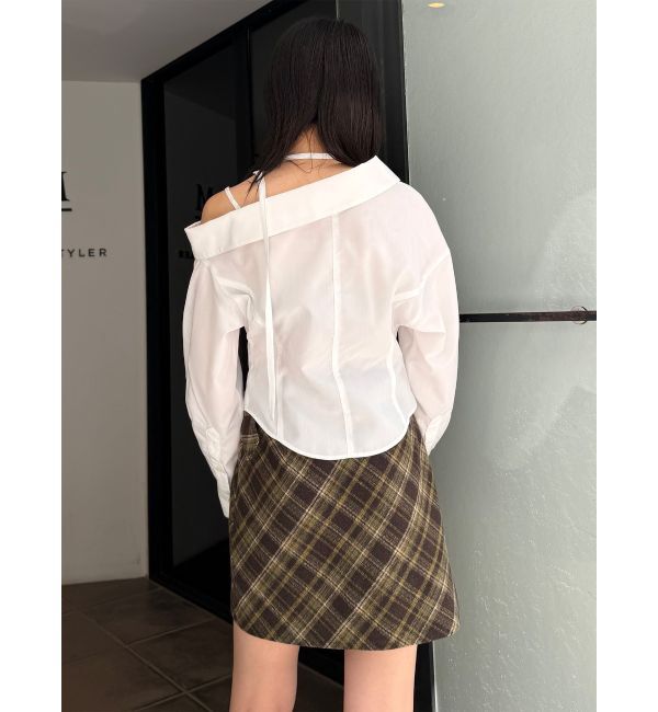 MURUA「マルチウェイオフショルストリングシャツ」|シャツ・ブラウス|