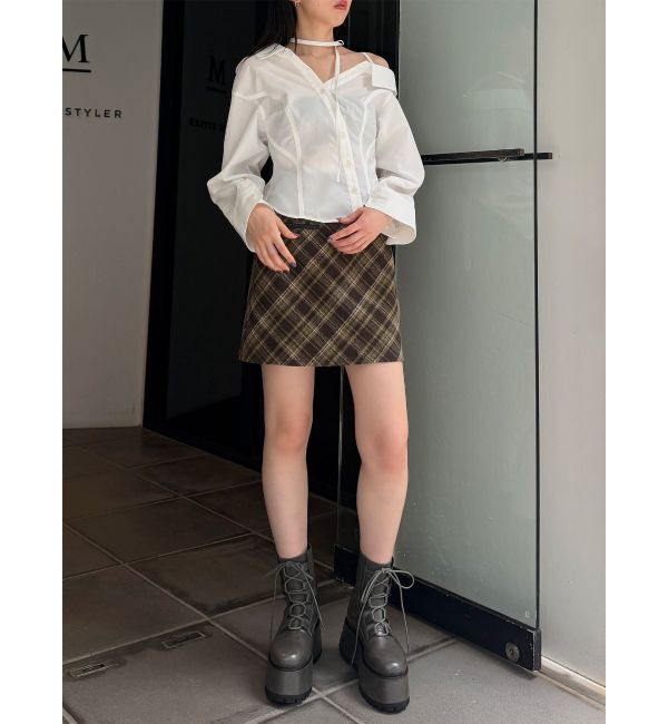 MURUA「マルチウェイオフショルストリングシャツ」|シャツ・ブラウス|