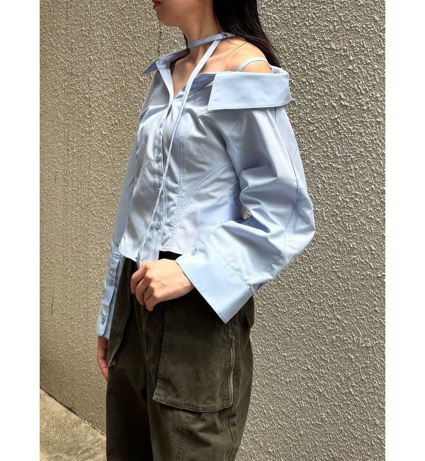 MURUA「マルチウェイオフショルストリングシャツ」|シャツ・ブラウス|