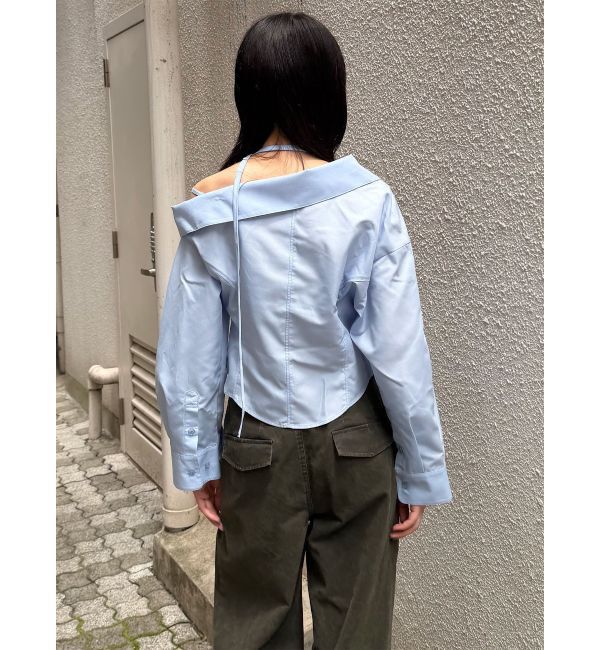 MURUA「マルチウェイオフショルストリングシャツ」|シャツ・ブラウス|