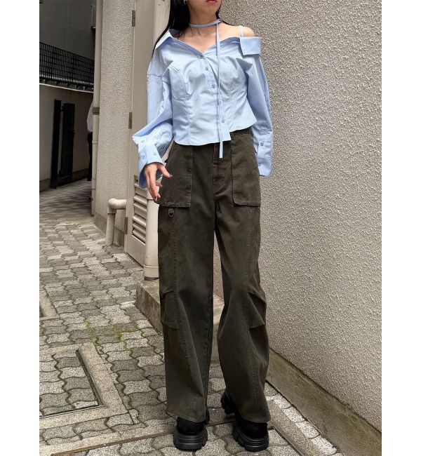 MURUA「マルチウェイオフショルストリングシャツ」|シャツ・ブラウス|