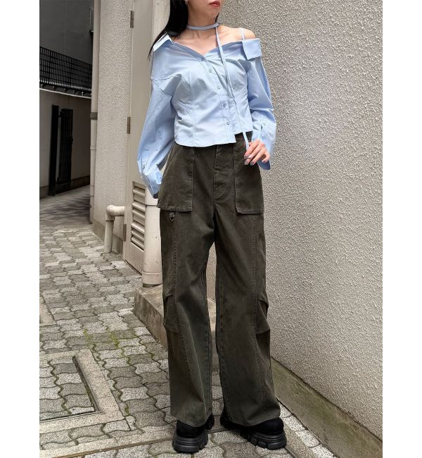 MURUA「マルチウェイオフショルストリングシャツ」|シャツ・ブラウス|