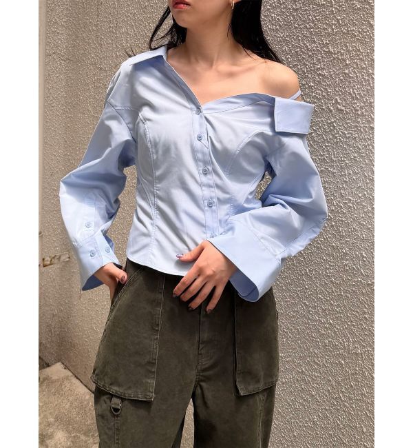 MURUA「マルチウェイオフショルストリングシャツ」|シャツ・ブラウス|