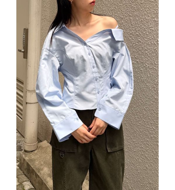 MURUA「マルチウェイオフショルストリングシャツ」|シャツ・ブラウス|