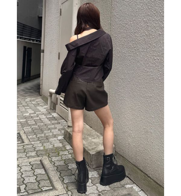 MURUA「マルチウェイオフショルストリングシャツ」|シャツ・ブラウス|
