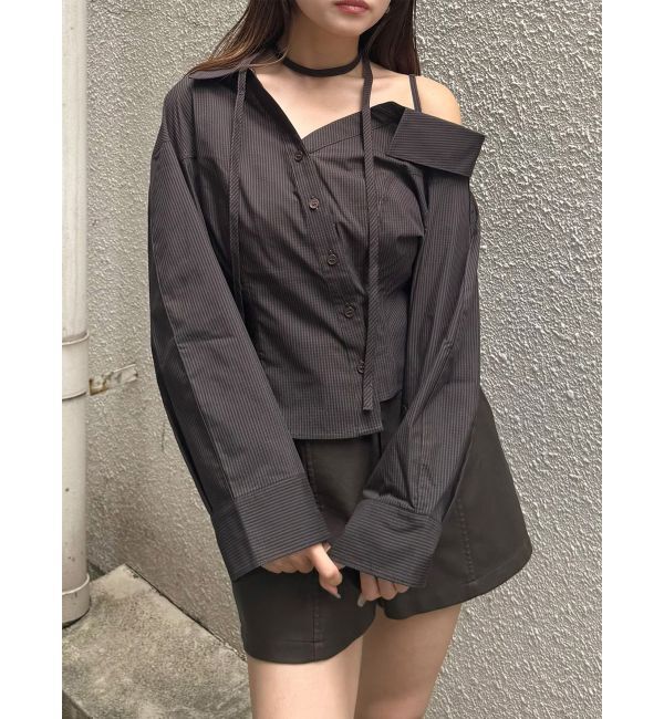 MURUA「マルチウェイオフショルストリングシャツ」|シャツ・ブラウス|ミックス