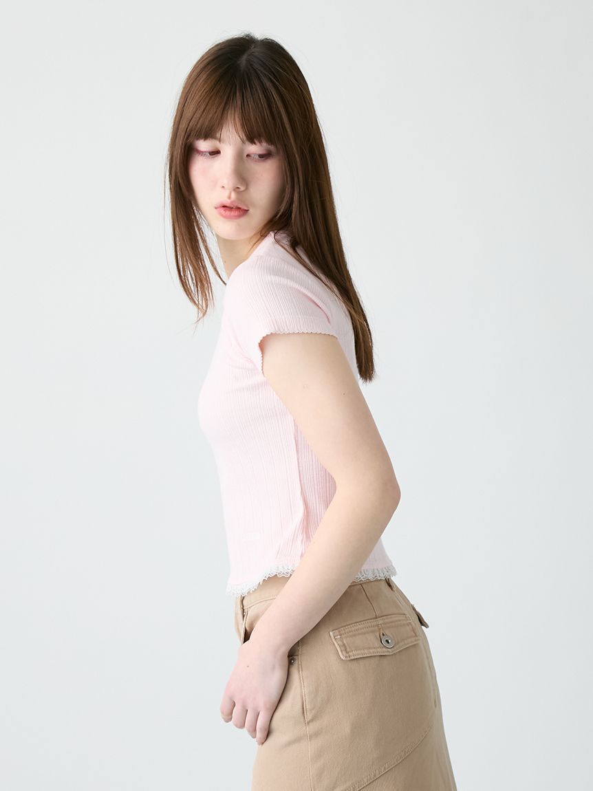 FURFUR「フリルヘムコンパクトTシャツ」|Tシャツ・カットソー|