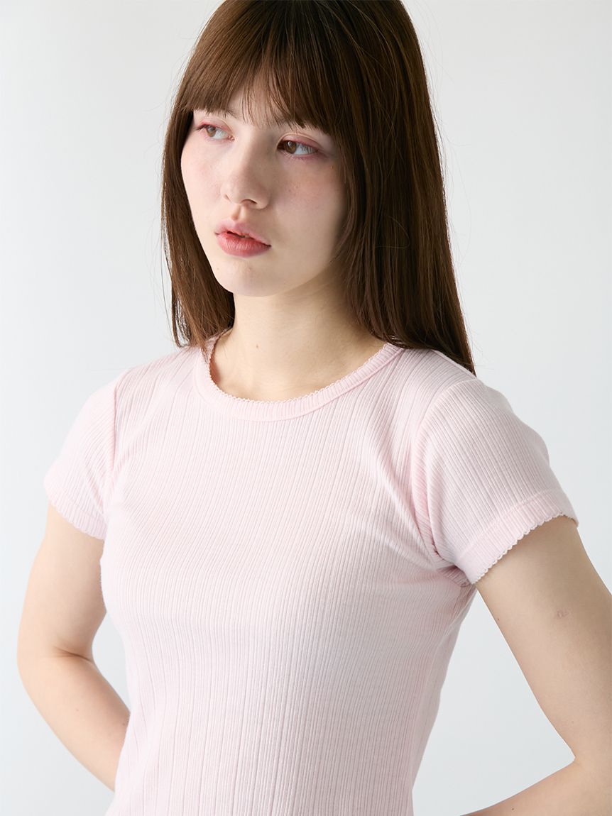FURFUR「フリルヘムコンパクトTシャツ」|Tシャツ・カットソー|