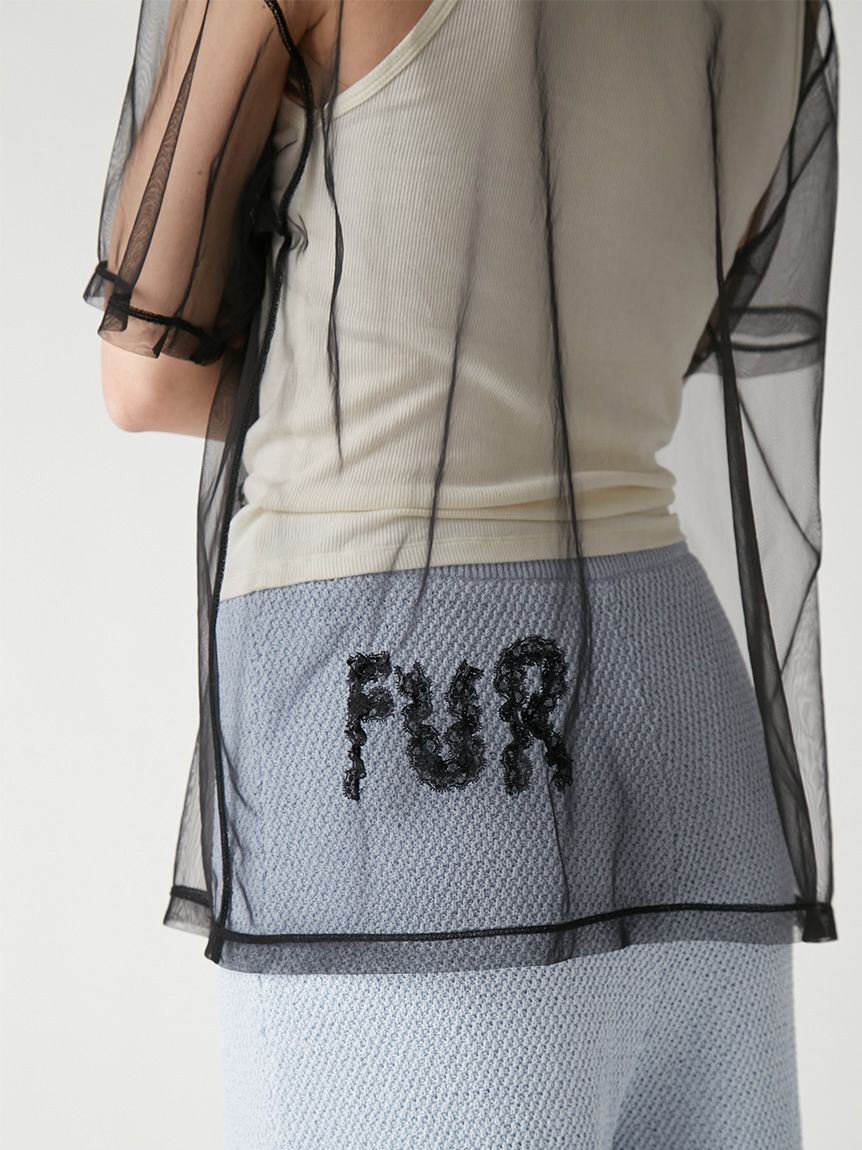 FURFUR「マリン刺繍チュールセットTシャツ」|Tシャツ・カットソー|