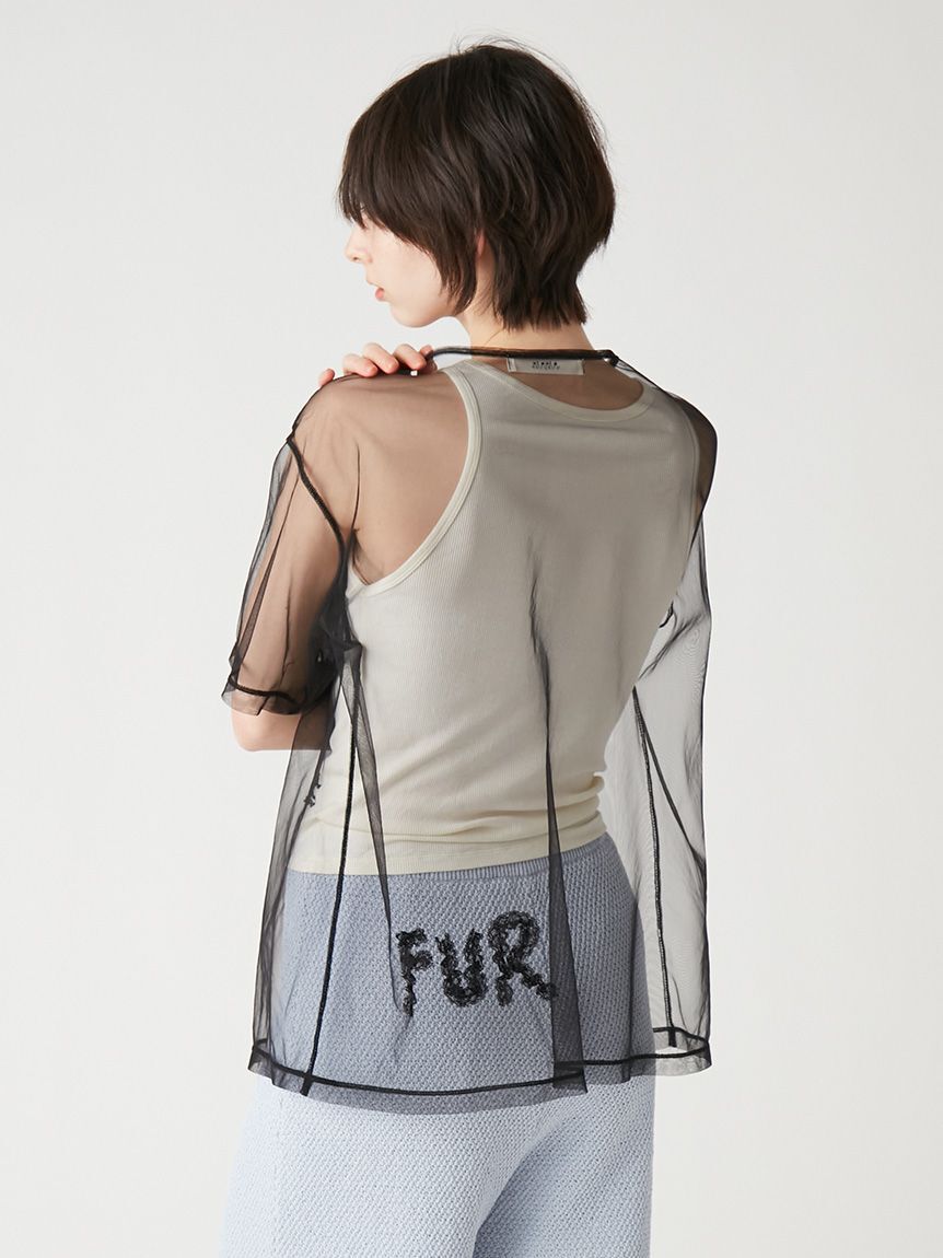 FURFUR「マリン刺繍チュールセットTシャツ」|Tシャツ・カットソー|
