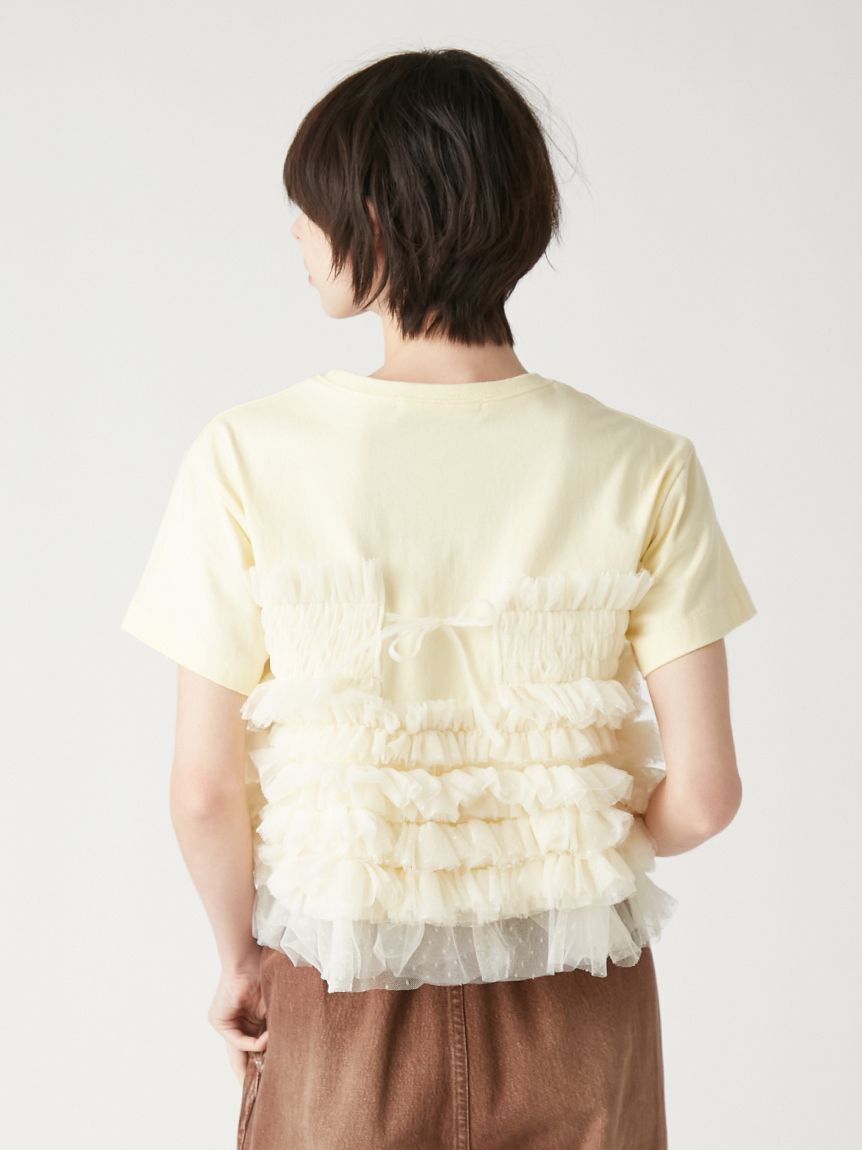 FURFUR「チュールドッキングTシャツ」|Tシャツ・カットソー|