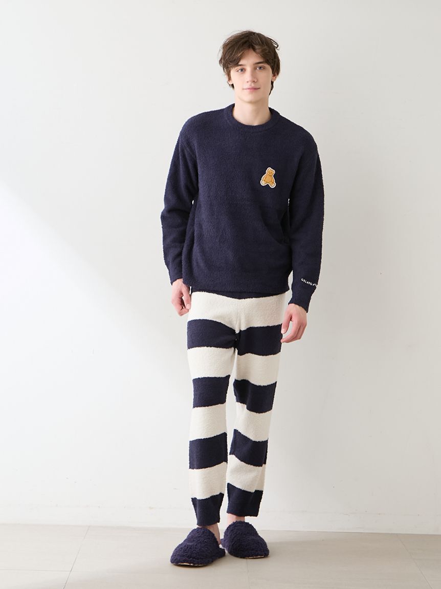 GELATO PIQUE HOMME「【ONLINE限定】【HOMME】ベビモコベアプルオーバー＆ロングパンツセット」|ルームウェア|