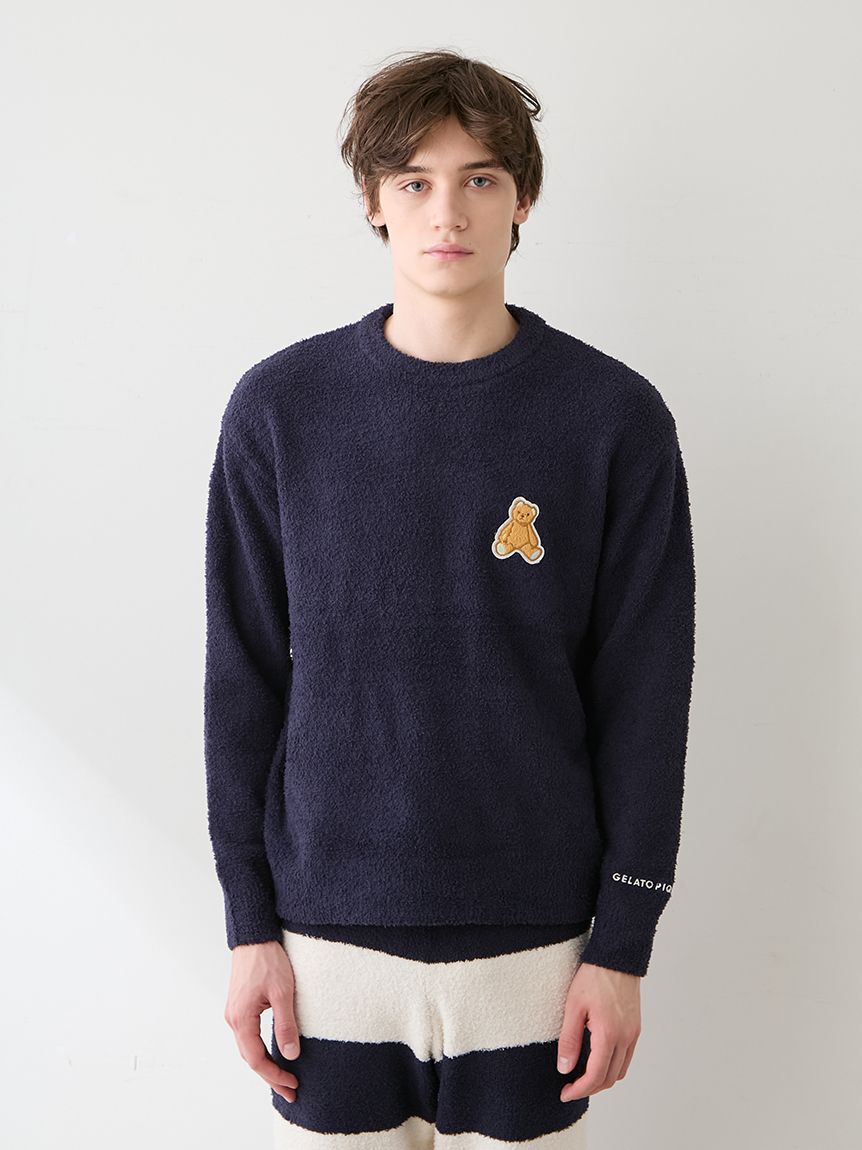 GELATO PIQUE HOMME「【ONLINE限定】【HOMME】ベビモコベアプルオーバー＆ロングパンツセット」|ルームウェア|