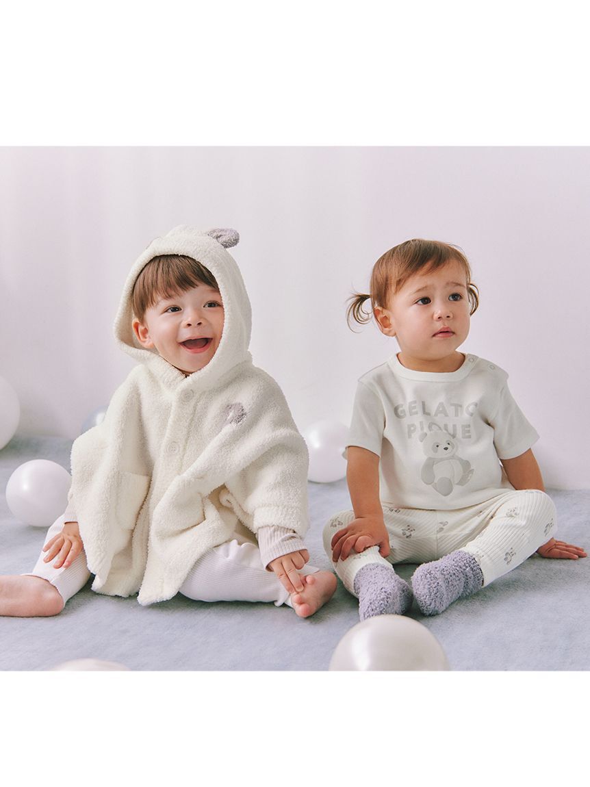 GELATO PIQUE KIDS & BABY「【限定カラーあり】【BABY】パウダーアニマルポンチョ」|その他ベビーウェア|