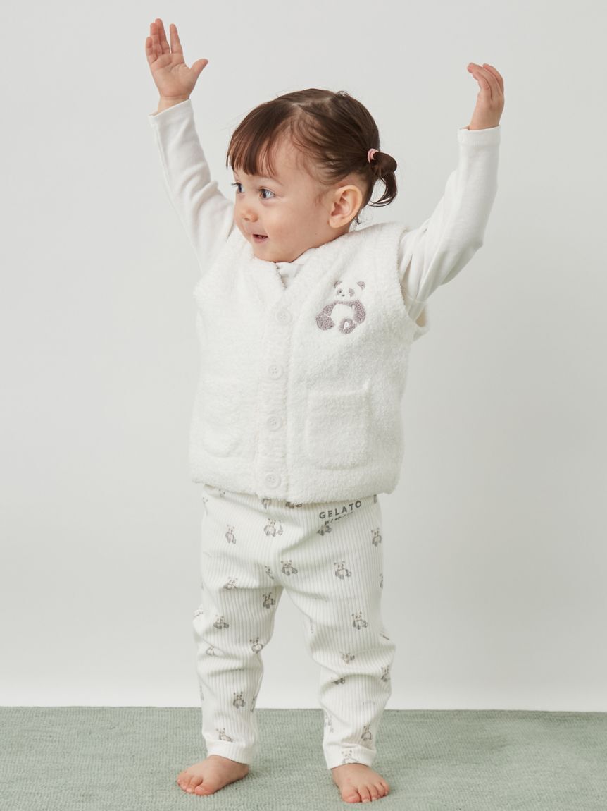GELATO PIQUE KIDS & BABY「【限定カラーあり】【BABY】パウダーアニマルベスト」|その他ベビーウェア|