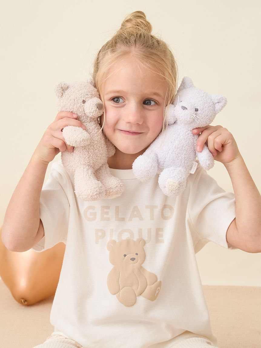 GELATO PIQUE KIDS & BABY「【KIDS】ぬいぐるみワンポイントTシャツ」|ルームウェア|BEG