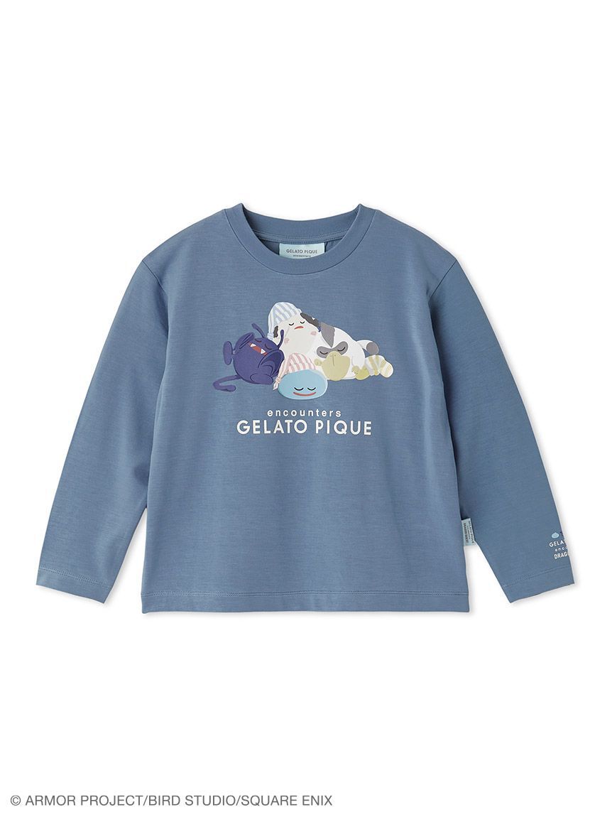 GELATO PIQUE KIDS & BABY「【ドラゴンクエスト】【キッズ】スリーピングモンスターワンポイントロンT」|ルームウェア|NVY
