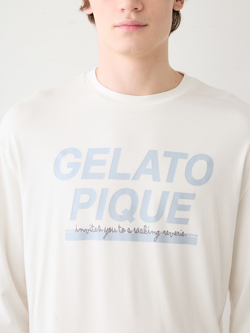 GELATO PIQUE HOMME「【HOMME】クールレーヨンロゴロンＴ」|ルームウェア|