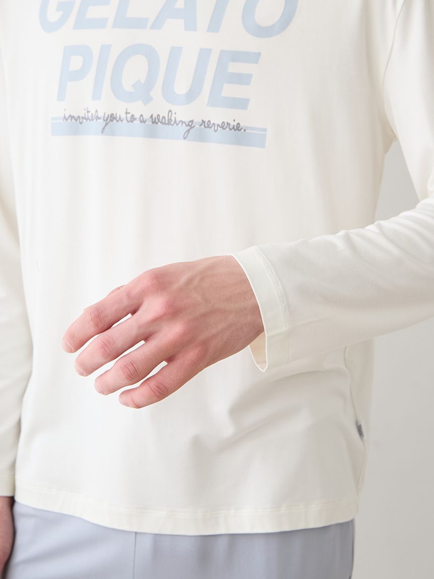 GELATO PIQUE HOMME「【HOMME】クールレーヨンロゴロンＴ」|ルームウェア|
