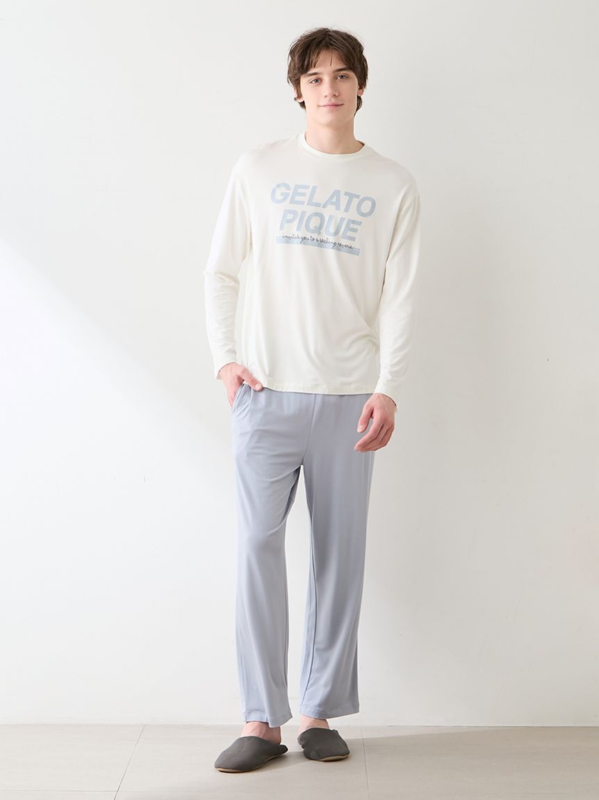GELATO PIQUE HOMME「【HOMME】クールレーヨンロゴロンＴ」|ルームウェア|