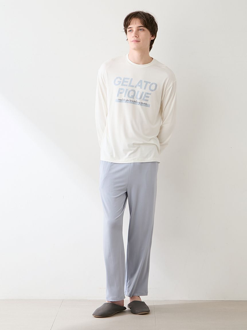 GELATO PIQUE HOMME「【HOMME】クールレーヨンロゴロンＴ」|ルームウェア|