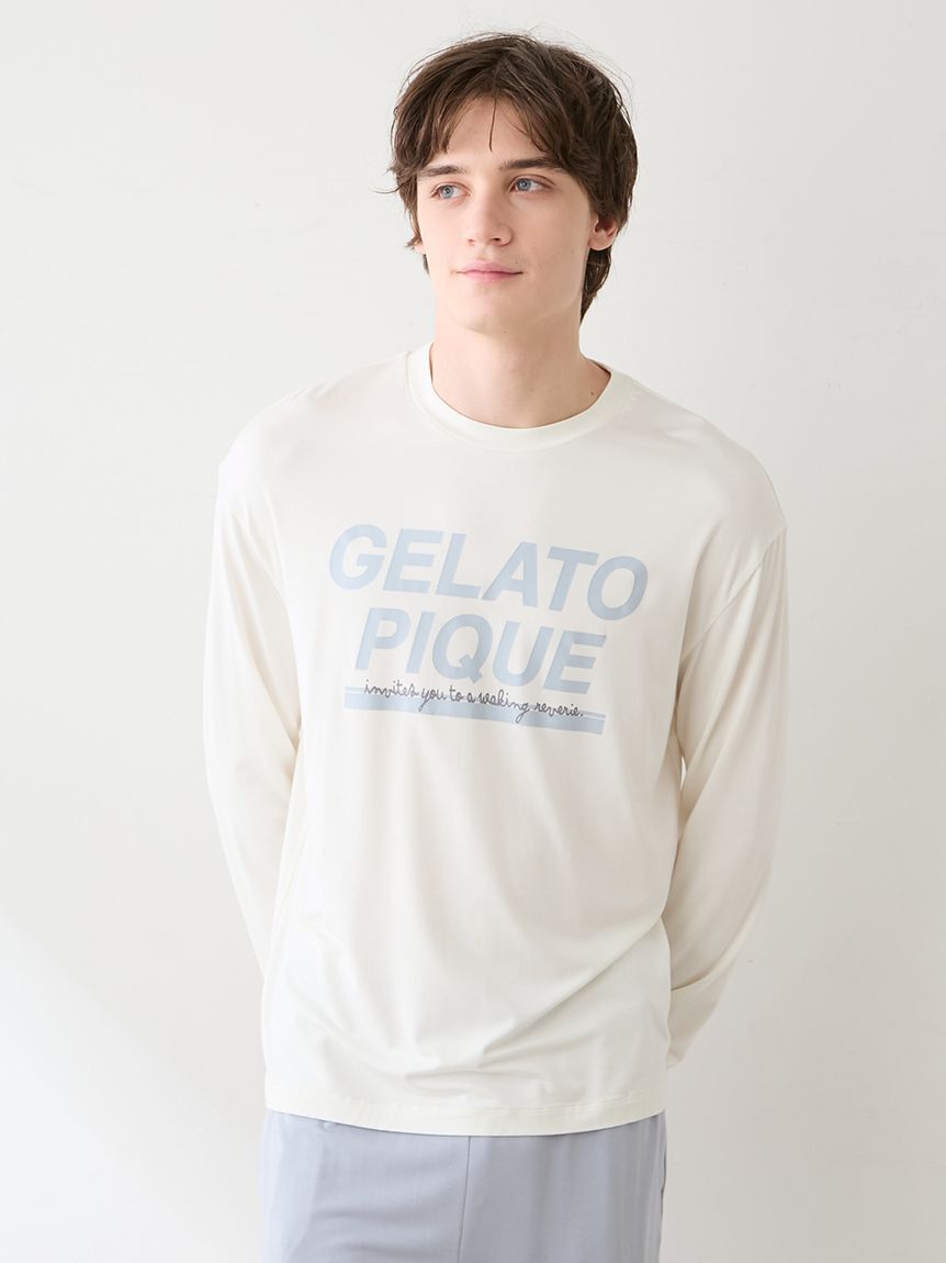 GELATO PIQUE HOMME「【HOMME】クールレーヨンロゴロンＴ」|ルームウェア|