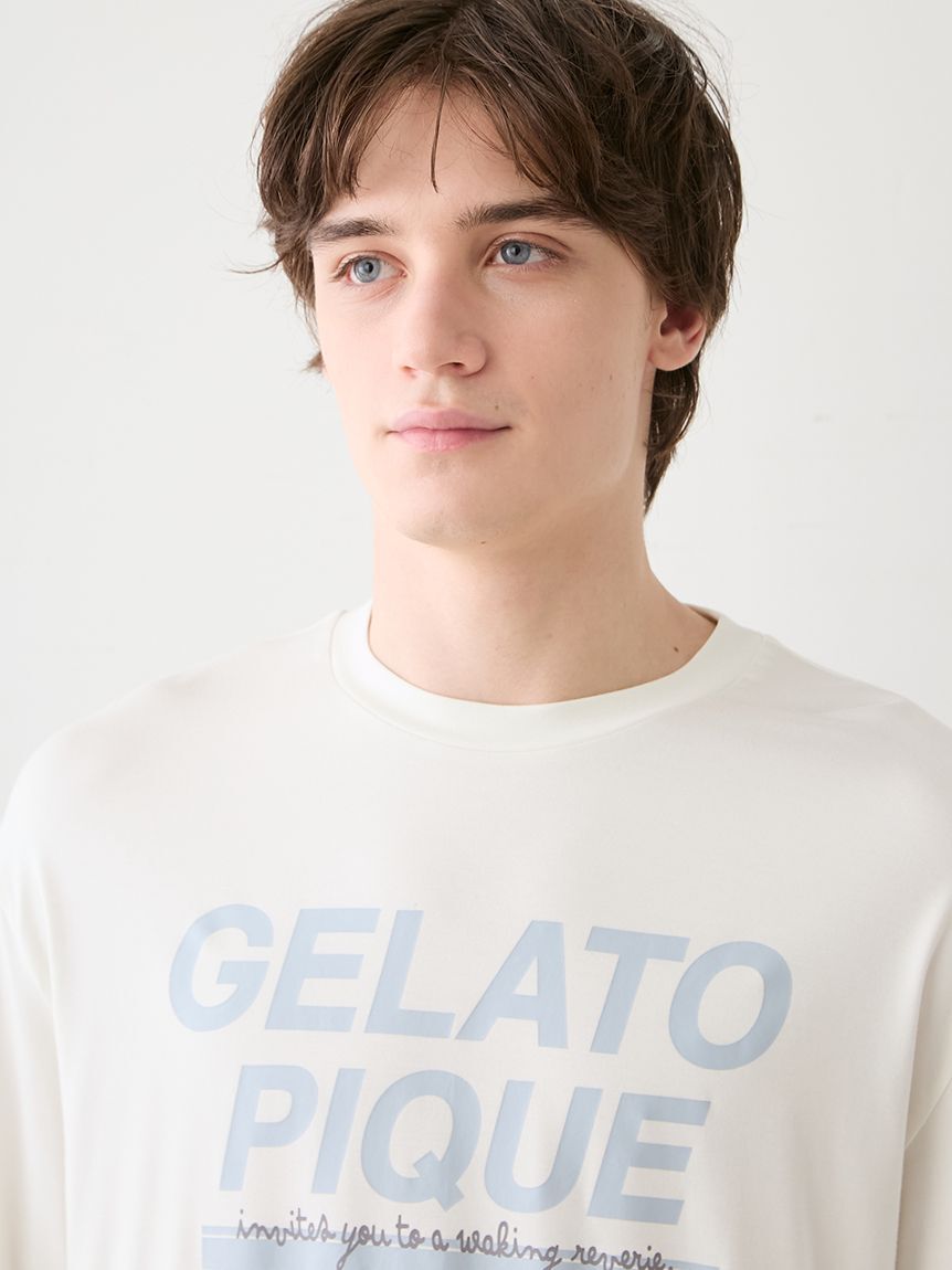 GELATO PIQUE HOMME「【HOMME】クールレーヨンロゴロンＴ」|ルームウェア|
